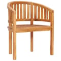Miniatyrbilde 1 av 7: vidaXL Stol bananformet heltre teak