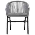 Miniatyrbillede 3 af 9: vidaXL havestole 2 stk. PVC rattan antracitgrå