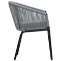 Miniatyrbillede 4 af 9: vidaXL havestole 2 stk. PVC rattan antracitgrå