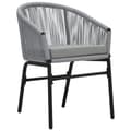 Miniatyrbillede 2 af 9: vidaXL havestole 2 stk. PVC rattan antracitgrå