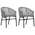 Miniatyrbillede 1 af 9: vidaXL havestole 2 stk. PVC rattan antracitgrå