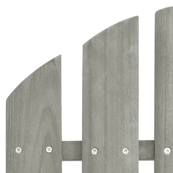 vidaXL Adirondack-havestole med bord massivt grantræ grå