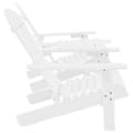 Miniatyrbillede 3 af 7: vidaXL Adirondack-havestole med bord massivt grantræ hvid