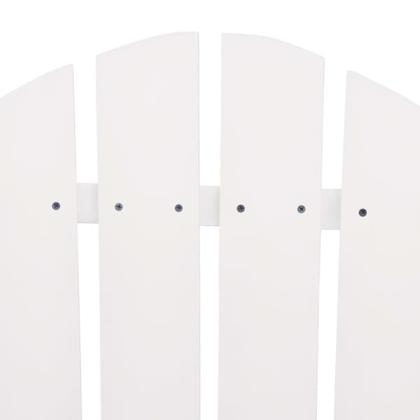 vidaXL Adirondack-havestole med bord massivt grantræ hvid