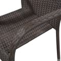 Miniatyrbillede 4 af 5: vidaXL stabelbare havestole 6 stk. polyrattan brun
