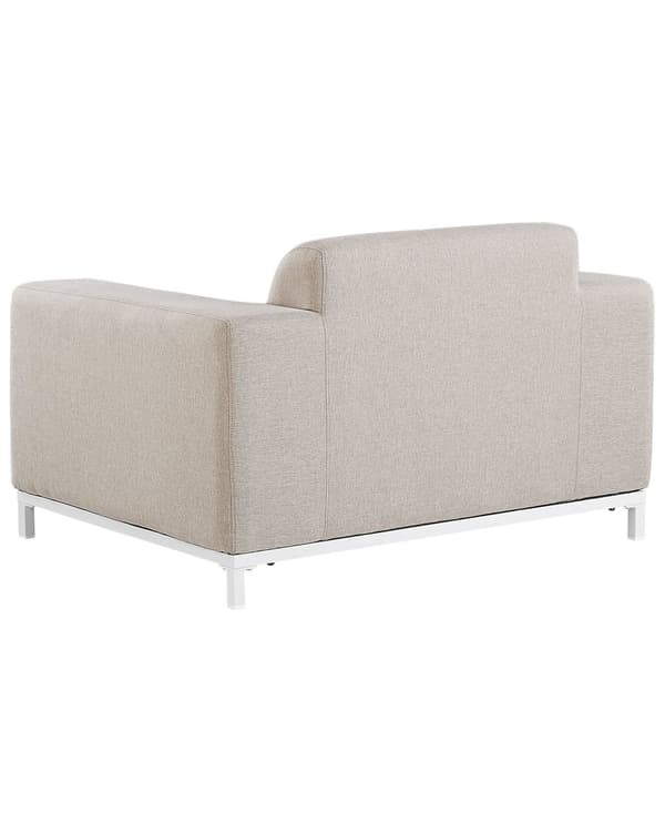 Nojatuolisetti beige polyesteriä 105 x 67 x 84 cm metallijalat ulkokäyttöön 2 kpl moderni tyyli