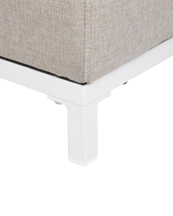 Nojatuolisetti beige polyesteriä 105 x 67 x 84 cm metallijalat ulkokäyttöön 2 kpl moderni tyyli