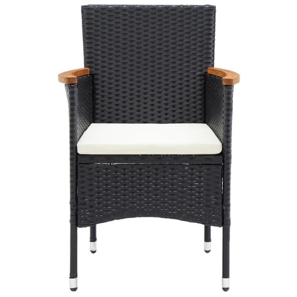 vidaXL havestole 4 stk. polyrattan sort