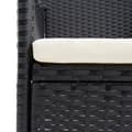 Miniatyrbillede 7 af 8: vidaXL havestole 4 stk. polyrattan sort