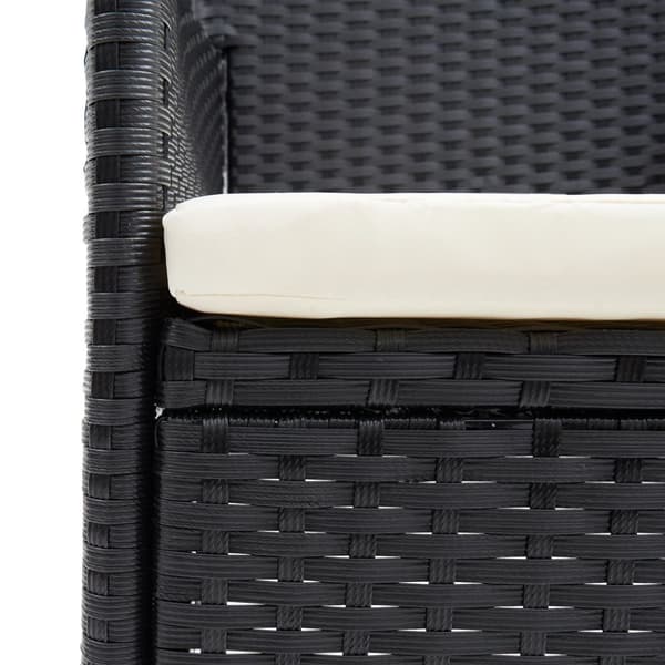 vidaXL havestole 4 stk. polyrattan sort