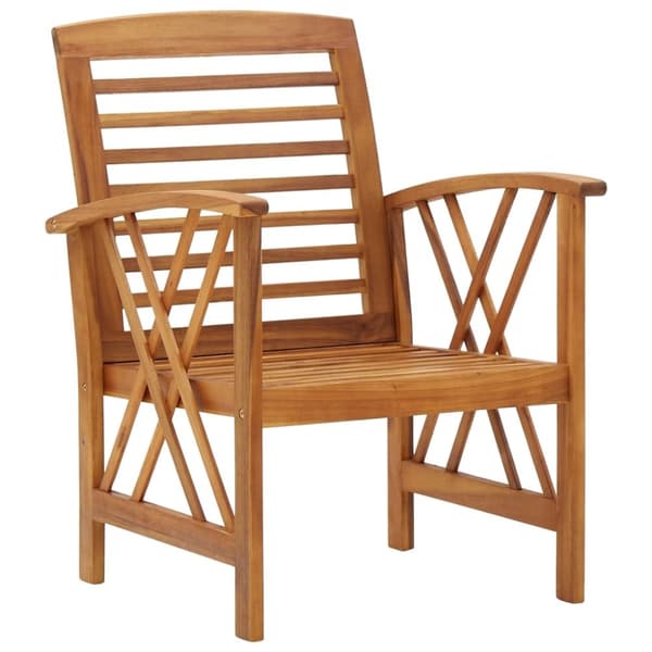vidaXL Hagestoler 2 stk heltre akasie