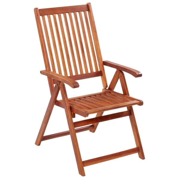 vidaXL Klappstoler 3 stk heltre akasie
