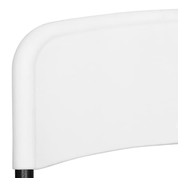 vidaXL Sammenleggbare hagestoler 4 stk HDPE hvit