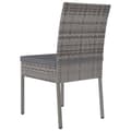 Miniatyrbillede 4 af 6: vidaXL havestole 2 stk. polyrattan grå