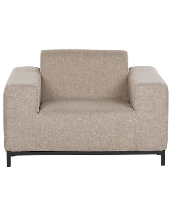Nojatuolisetti beige polyesteriä 105 x 67 x 84 cm metallijalat ulkokäyttöön 2 kpl moderni tyyli