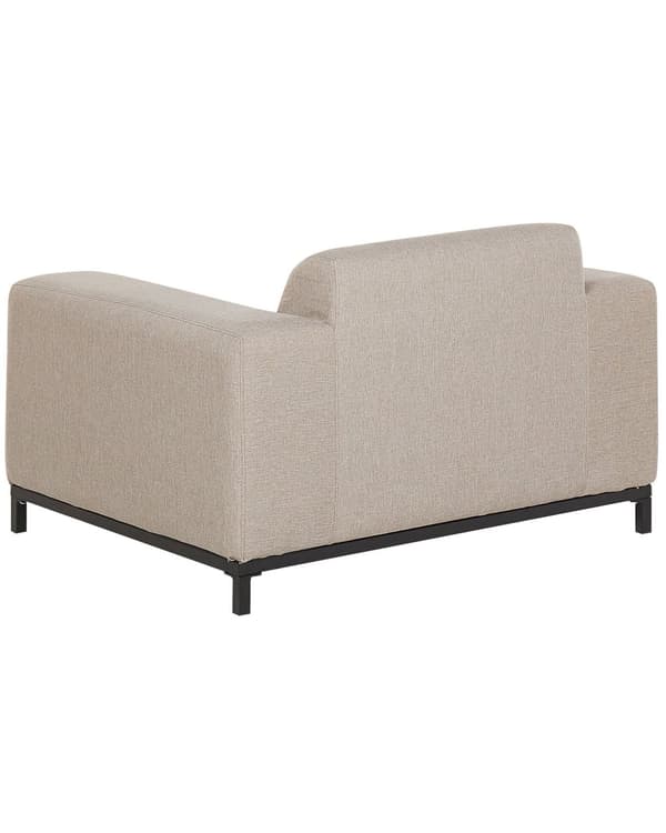 Nojatuolisetti beige polyesteriä 105 x 67 x 84 cm metallijalat ulkokäyttöön 2 kpl moderni tyyli