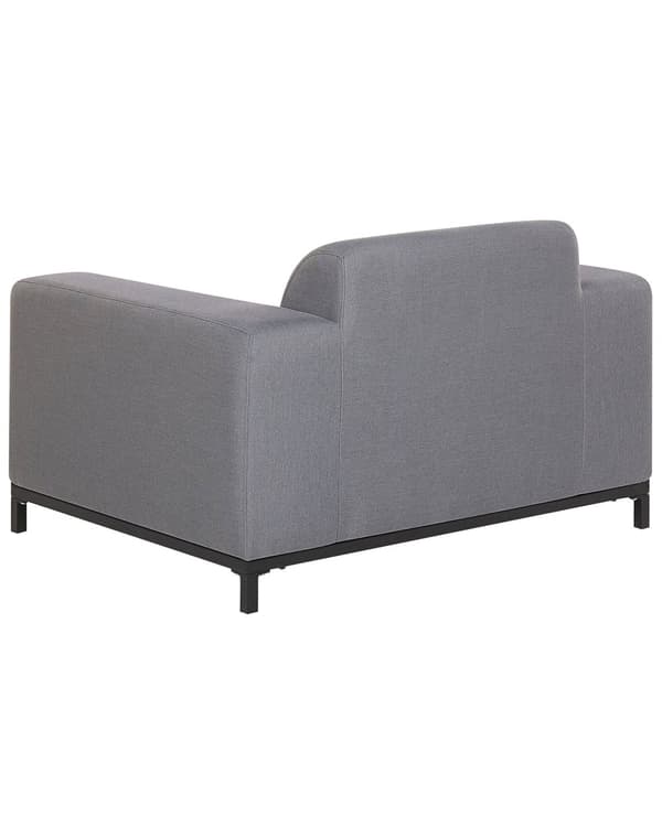 Nojatuolisetti harmaa polyesteriä 105 x 67 x 84 cm metallijalat ulkokäyttöön 2 kpl moderni tyyli