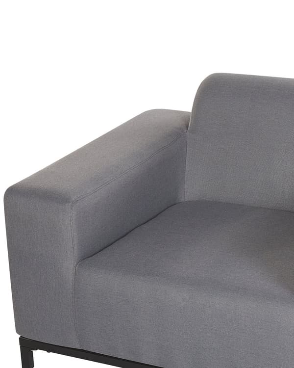 Nojatuolisetti harmaa polyesteriä 105 x 67 x 84 cm metallijalat ulkokäyttöön 2 kpl moderni tyyli