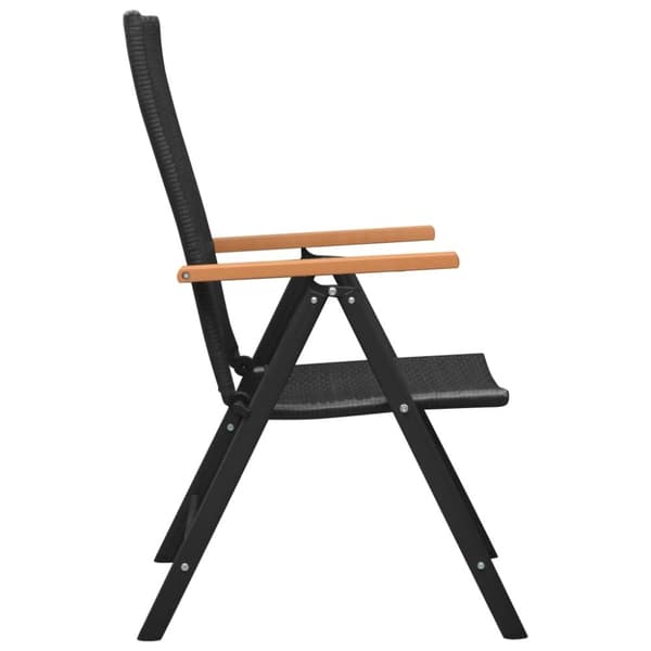 vidaXL havestole 4 stk. polyrattan sort