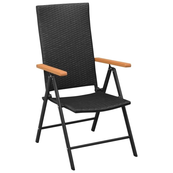 vidaXL havestole 4 stk. polyrattan sort