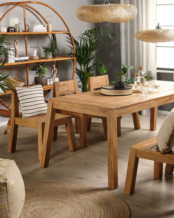 Trädgårdsstol Laminerat Akaciaträ Inomhus Utomhus Rustik Design