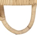 Pikkukuva 8 / 10: Nojatuoli luonnollinen/beige rottinki ulos puuvilla pehmusteet boho tyyli