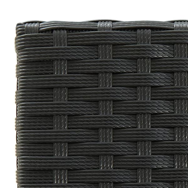 vidaXL barstole 2 stk. polyrattan sort