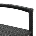Miniatyrbillede 7 af 8: vidaXL barstole 2 stk. polyrattan sort