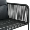 Miniatyrbillede 5 af 6: vidaXL havestole 4 stk. med puder polyrattan sort