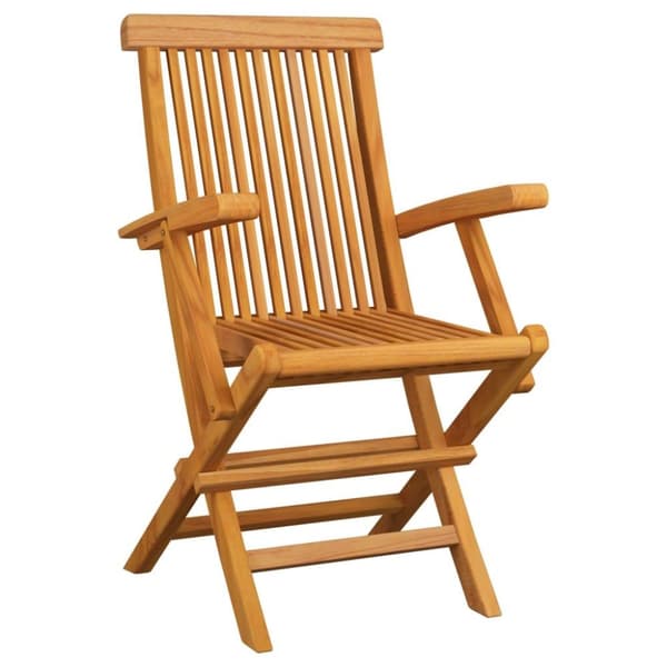 vidaXL Trädgårdsstolar med dynor taupe 3 st massiv teak