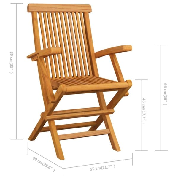 vidaXL Trädgårdsstolar med beige dynor 6 st massiv teak