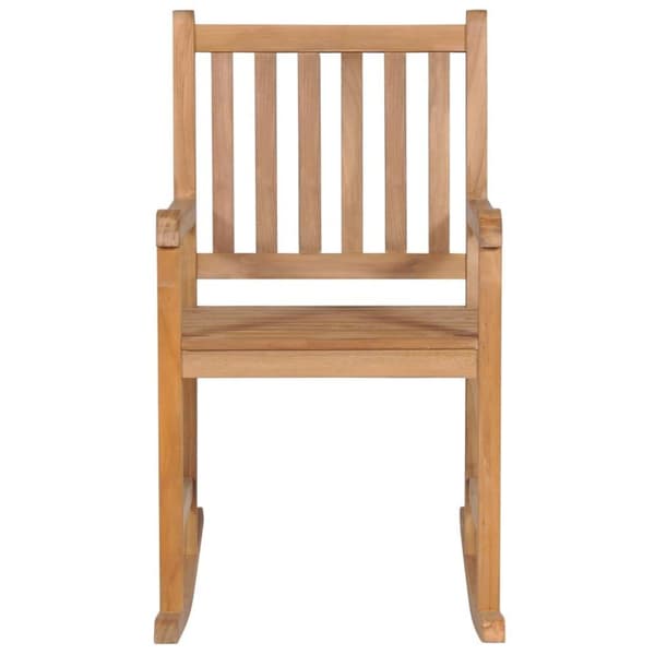 vidaXL Gungstol med taupe dyna massiv teak