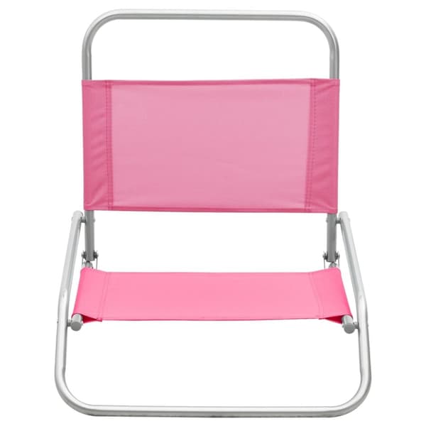 vidaXL foldbare strandstole 2 stk. stof pink