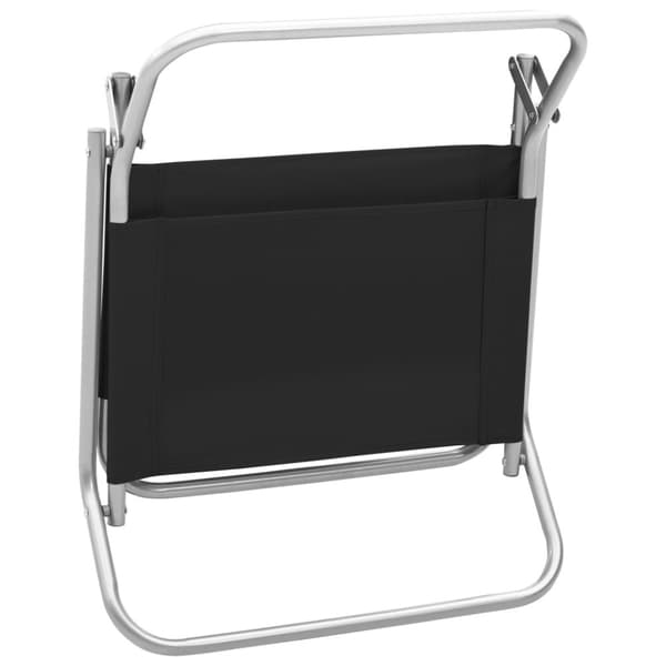 vidaXL foldbare strandstole 2 stk. stof sort