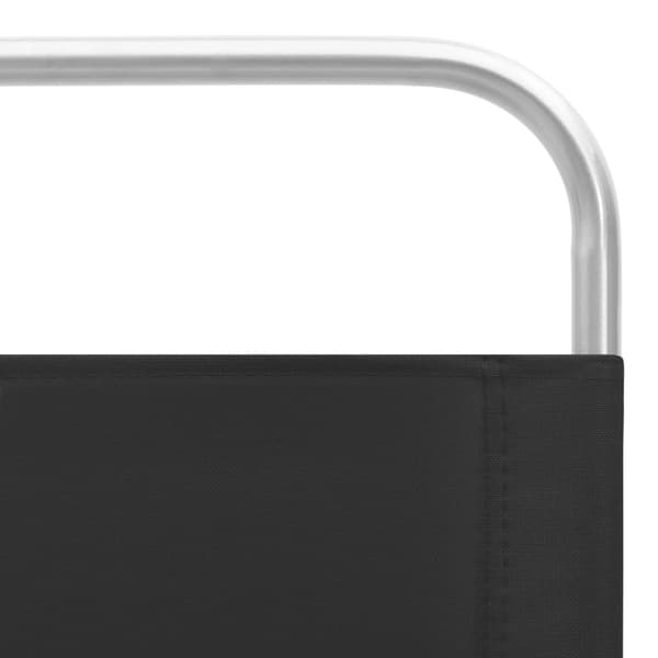 vidaXL foldbare strandstole 2 stk. stof sort