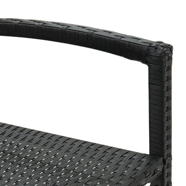 vidaXL barstole 4 stk. polyrattan sort