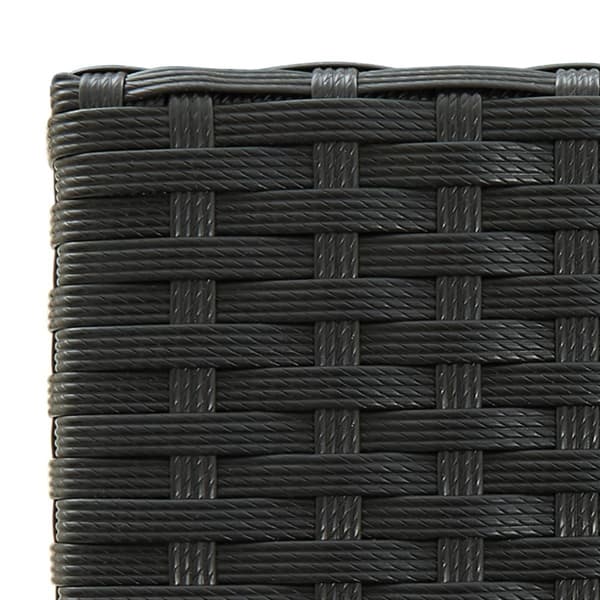 vidaXL barstole 4 stk. polyrattan sort