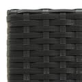 Miniatyrbillede 7 af 8: vidaXL barstole 4 stk. polyrattan sort