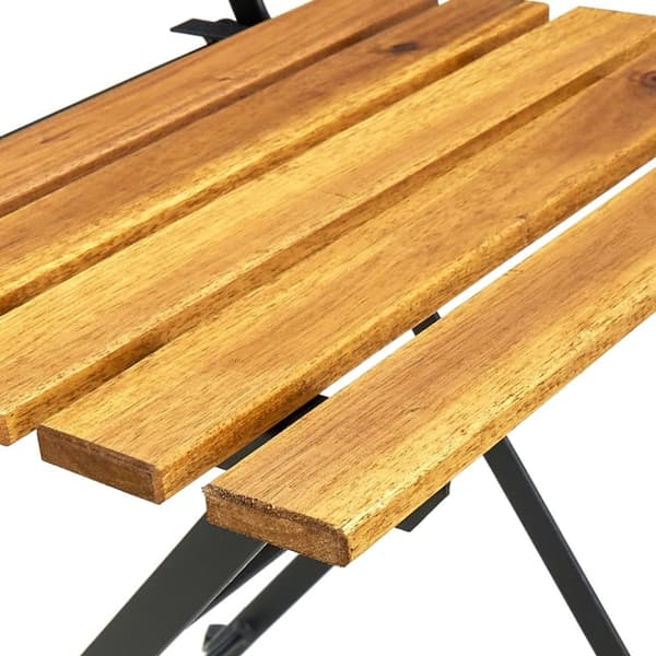 vidaXL foldbare bistrostole 4 stk. massivt akacietræ