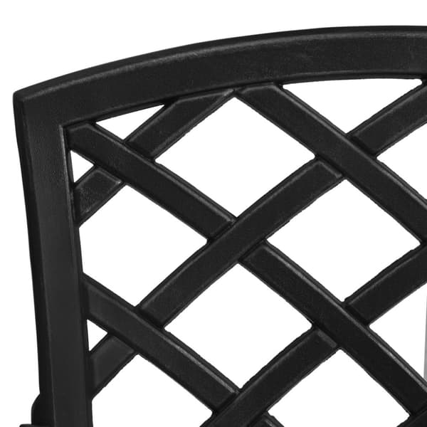 vidaXL havestole 2 stk. støbt aluminium sort
