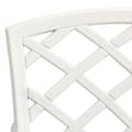 Miniatyrbillede 7 af 8: vidaXL havestole 2 stk. støbt aluminium hvid