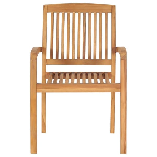 vidaXL Trädgårdsstolar 2 st med gröna dynor massiv teak
