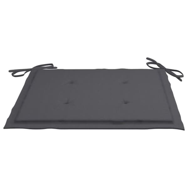 vidaXL foldbare havestole 2 stk. med hynder bambus