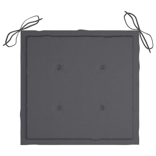 vidaXL foldbare havestole 2 stk. med hynder bambus