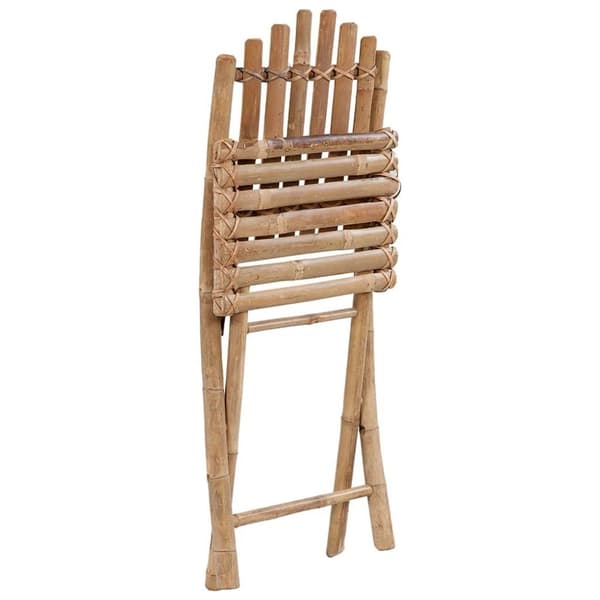 vidaXL foldbare havestole 2 stk. med hynder bambus