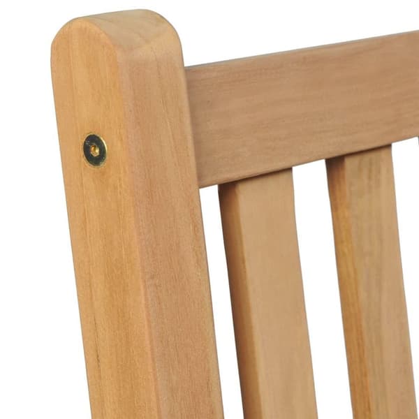 vidaXL havestole 2 stk. med beige hynder massivt teaktræ