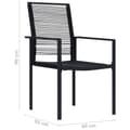 Miniatyrbillede 8 af 8: vidaXL havelamper 4 stk. PVC-rattan sort