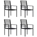 Miniatyrbillede 1 af 8: vidaXL havelamper 4 stk. PVC-rattan sort