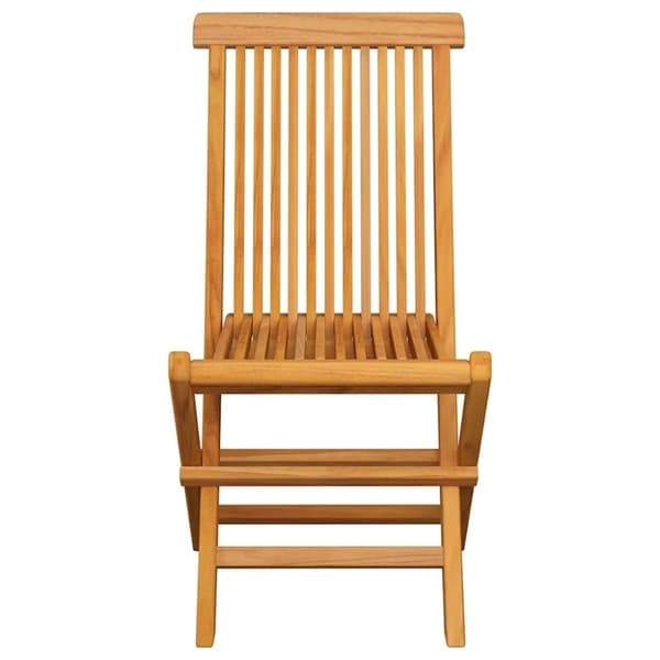 vidaXL Trädgårdsstolar med röda dynor 8 st massiv teak