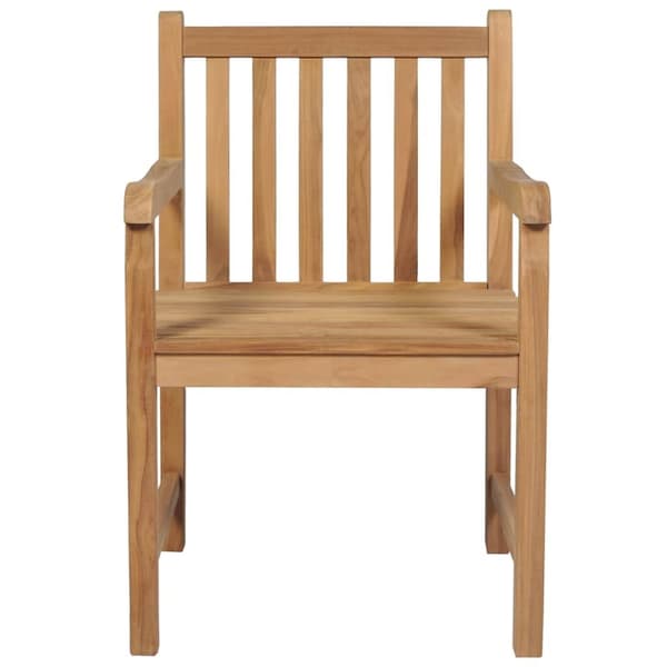 vidaXL Trädgårdsstolar 8 st med taupe dynor massiv teak